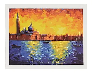 Холст с красками по номерам "Вид на Венецию", 30 х 40 см