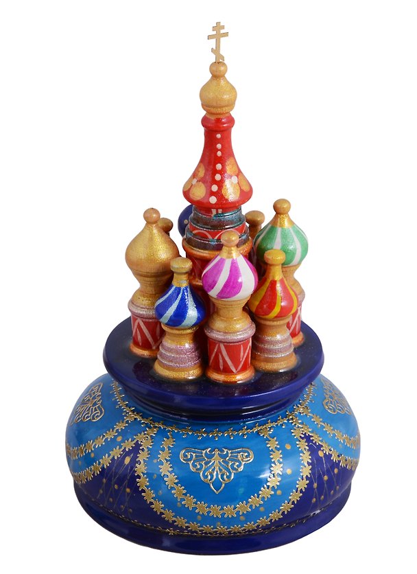 ГС Храм музыкальный сине-голубой (дерево) (19х15) (3883578) 2679805 — 1