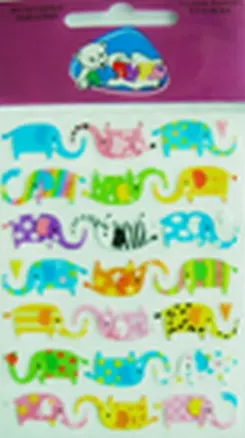 Воздушные наклейки Слоны (CPS010) (Липуня) 2289735