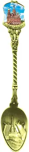 Ложка металлическая, вставка фольга Спас-Мосты цвет золото