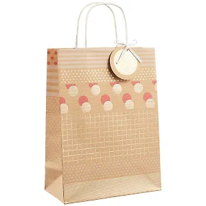 Пакет А4 30*22*11 Dots and Lines жен., крафт