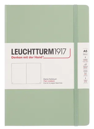 Книга для записей A5 125л нелин. "Classic" тв.обл., цвет шалфей, Leuchtturm1917 3166565