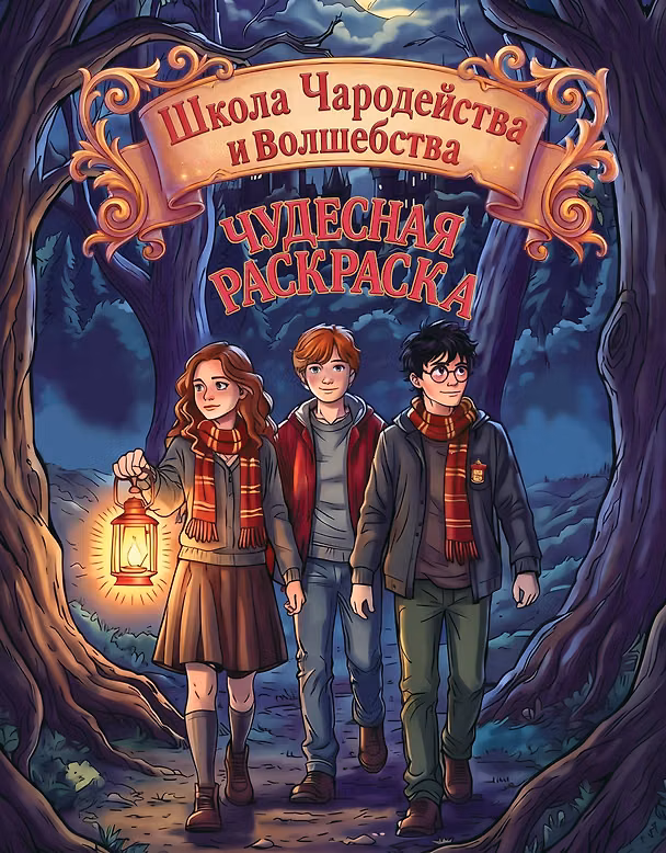 Книга Школа Чародейства и волшебства. Чудесная раскраска () — 1