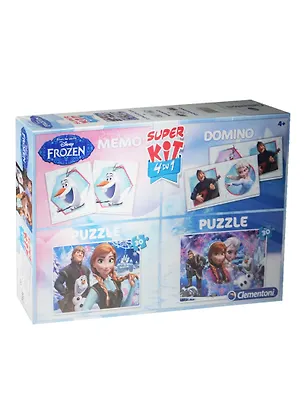 Набор Пазл 2х30К+Мемо+Домино 08208 Clem. Disney Frozen Холодное сердце (3х24см) (4+) (коробка) 2495028