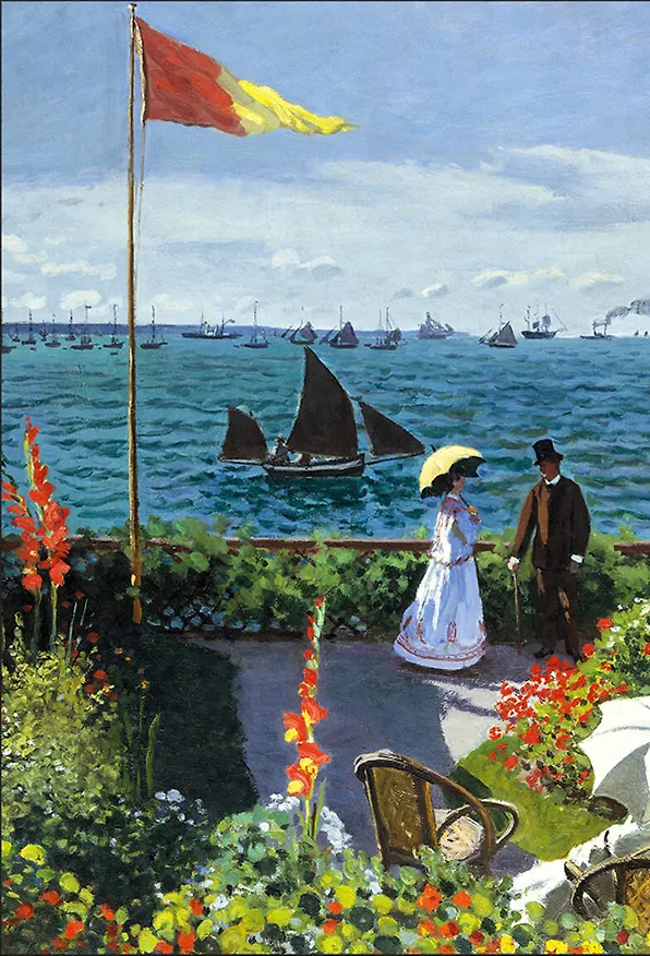 Обложка для паспорта. Моне. Терраса в Сент-Адресс (Арте) 339693 — 4