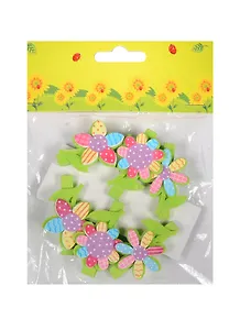 Набор прищепок, 6 шт, в пакете с хедером, цветочки ассорти (11-06943-3)