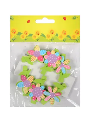 Набор прищепок, 6 шт, в пакете с хедером, цветочки ассорти (11-06943-3) 2493956