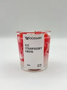 Свеча ароматическая Ice strawberry drink (250мл) (250-КН)