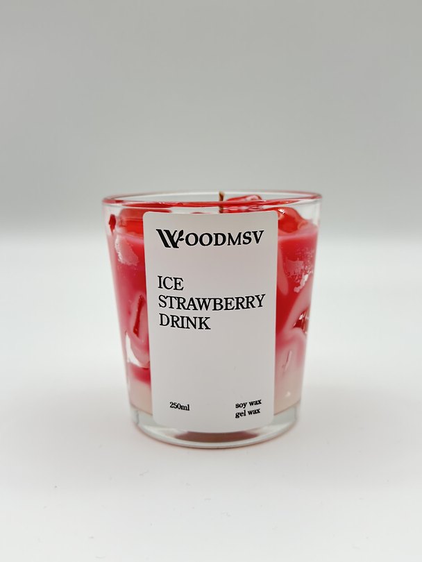 Свеча ароматическая Ice strawberry drink (250мл) (250-КН) 3147930 — 1