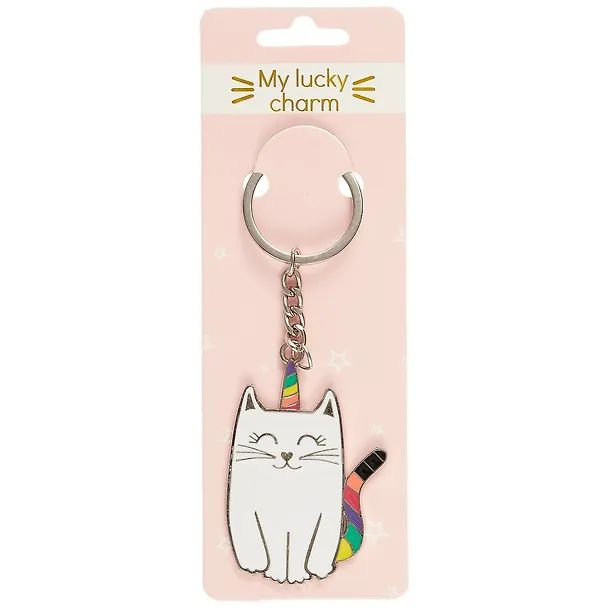 Брелок My lucky charm Котик-единорог (металл) (12-07150-736472) 2710957 — 2