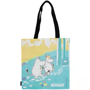 Сумка-шоппер MOOMIN Муми-тролль и Фрекен Снорк в лесу цветная, текстиль — 2867826 — 1