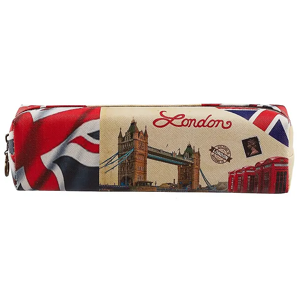 Пенал на молнии «Города и флаги», 19 х 6 см 2537009 — 3