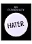 Значок круглый Hater (белый) (металл) (38см) (ЗН2021-002) — 2877492 — 1
