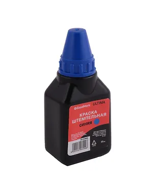Краска штемпельная 50мл синяя, Goodmark 3008099