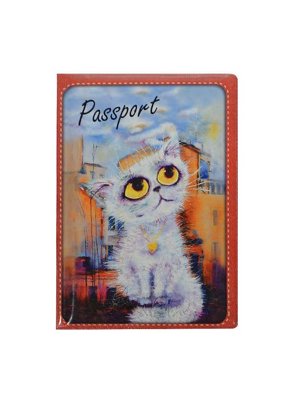 Обложка для паспорта Cats in the City (Облакокошечка) 2461221 — 1