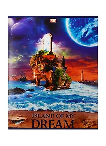 Тетрадь в клетку Hatber, IslandOfMyDream, 48 листов, в ассортименте