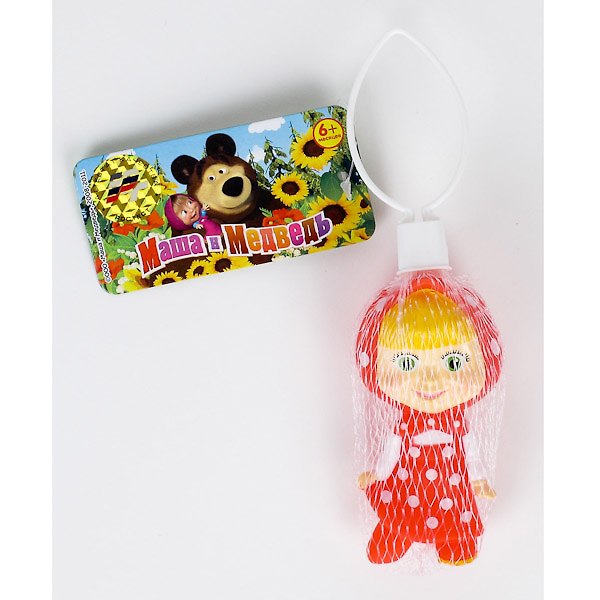 Фигурка для ванной Маша (35R) (177951) (Играем вместе) (пищалка) (0,6+) (сетка) 2381017 — 1
