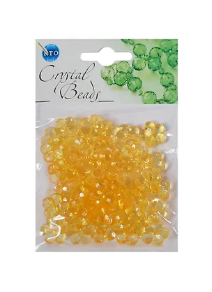 Набор бусин Кристальная игра Цветочки малые желтые (CRP088) (упаковка) 2409741