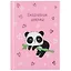 Ежедневник девочки А6 64л "Пандочка" тв.переплет, обл.поролон, гл.ламинация, тисн.фольгой — 261937 — 1