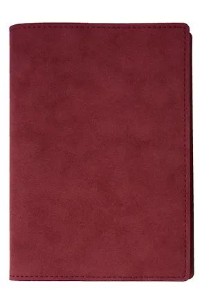 Книга для записей А5 112л нелин. "Portfolio" кож.зам., красная 3147409