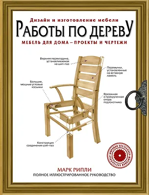 Книга Работы по дереву. Мебель для дома - проекты и чертежи (Майк Рипли)