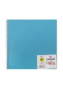 Блокнот для эскизов 185*185 50л "Notes" 120г/м2, гол.пласт.обл, спираль, Canson