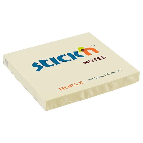 Блок для записей Stick`n Neon notes, светло-жёлтый, 7.6 х 7.6 см 215189 — 1