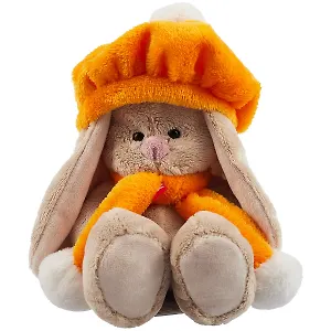 Мягкая игрушка Зайка Ми в оранжевом берете (15 см) (SidX-350)