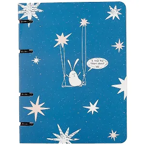 Тетрадь на кольцах в клетку Be Smart, Bunny, А5, 80 листов + блокнот в клетку, А5, 80 листов