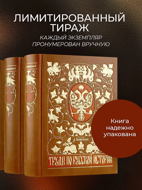Книга Труды по русской истории. Коллекционное иллюстрированное издание премиум-класса в кожаном переплете ручной работы с красочным тиснением и золочеными обрезами (Дмитрий Иловайский) — 8
