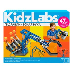Конструктор Гидравлическая рука, 28 деталей. KidzLabs/ КидзЛабс 4М