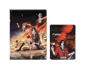 Набор Небожители 3: обложка д/паспорта , картхолдер на телеф (Обложка для паспорта Благословение небожителей  Хуа Чэн у воды (ПВХ бокс)+Чехол для карточек на телефон Благословение небожителей Хуа Чэн)