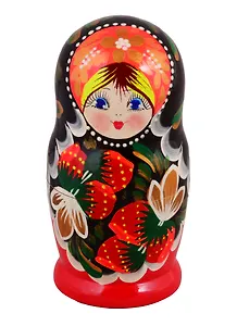 Матрешка 5 в 1 средняя (Ягодки, Эскиз 04 , земляничка) (М05140204)