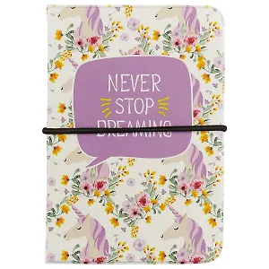 Визитница Единороги с цветами (В2017-028)