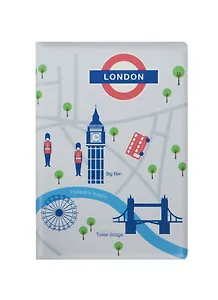 Обложка для паспорта Карта Лондона