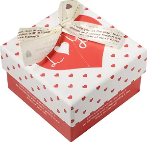 Коробка подарочная "С любовью" 9,5*9,5*6см