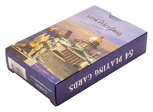 Карты сувенирные фольга СПб. цвет серебро