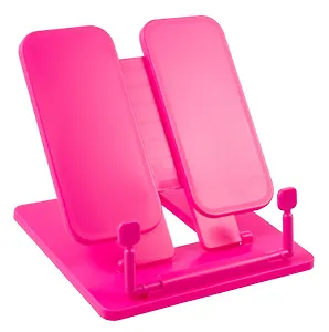 Подставка для книг пластик, розовая, GoodMark