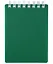 Блокнот А7 80л кл. "VELVET" зеленый, пласт.обл, спираль — 3038817 — 1