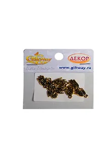 Фурнитура металл подвеска Ладонь золото (00009367) (9шт) (19х11х1,5мм) (10г) (упаковка)