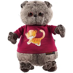 Игрушка мягкая Budi Basa, Басик в футболке с принтом Тигренок Ks30-143 2783873
