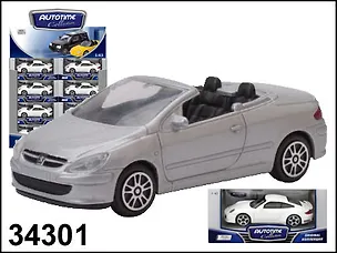 Машинка Peugeot 307CC (1:43) (34301) (коробка) 2294624