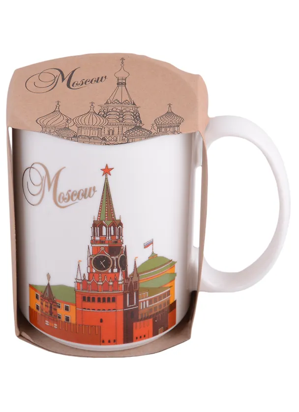 Кружка Москва ХВБ-Спасская башня 500мл фарфор цв.рисунок (060-50-19-21-CL) 2858752 — 1