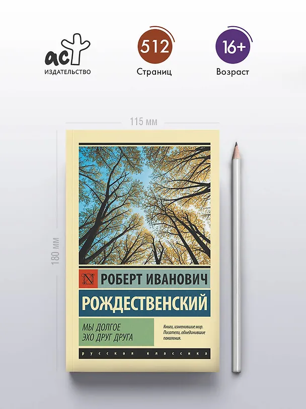 Книга Мы долгое эхо друг друга (Роберт Рождественский) — 5