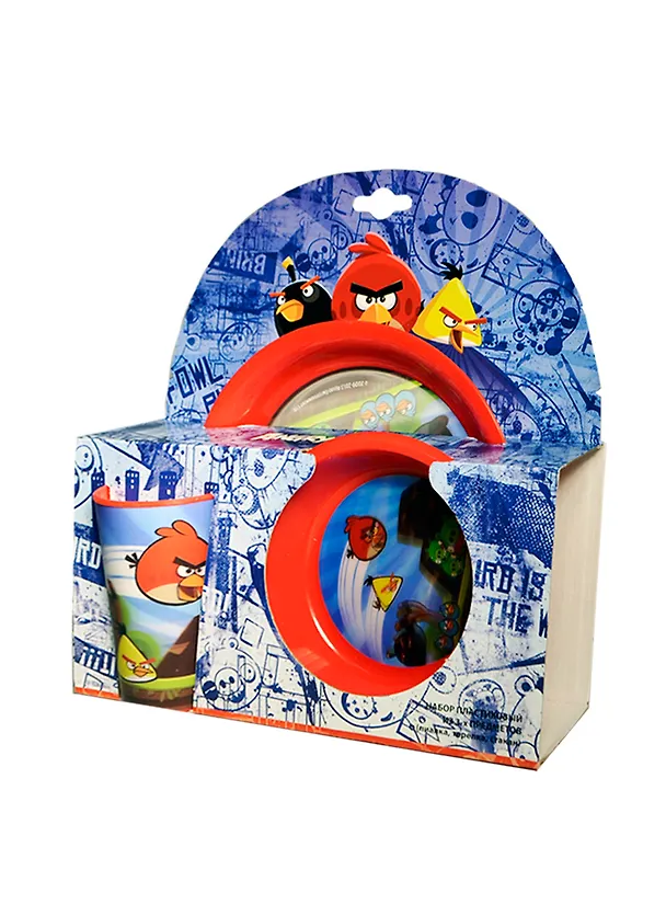 ANGRY BIRDS Набор пластик. из 3-х пр.стерео красн.Стрельба 2393512 — 1