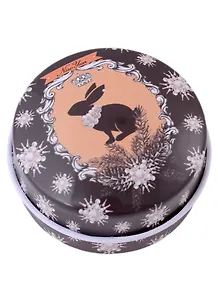 Свеча в железной банке Черный зайка (2,5х5) (7609858)