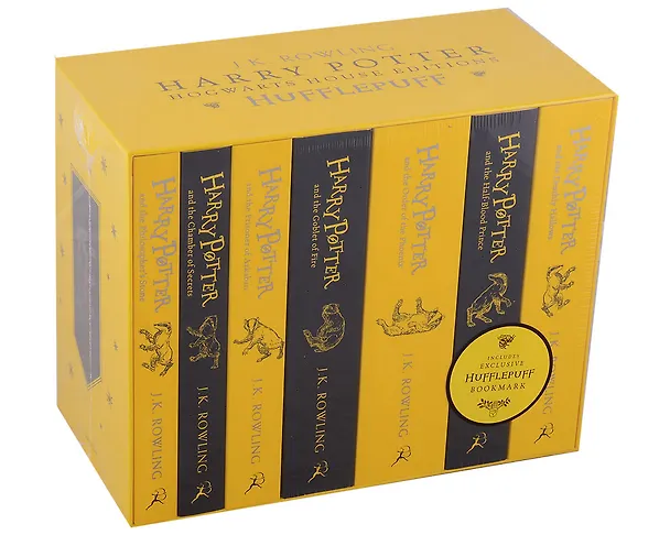 Книга Harry Potter Hufflepuff House Editions Paperback Box Set (комплект из 7 книг) (Джоан Кэтлин Роулинг) — 1