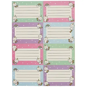 Наклейки для тетрадей «Kittycorn», 24 штуки