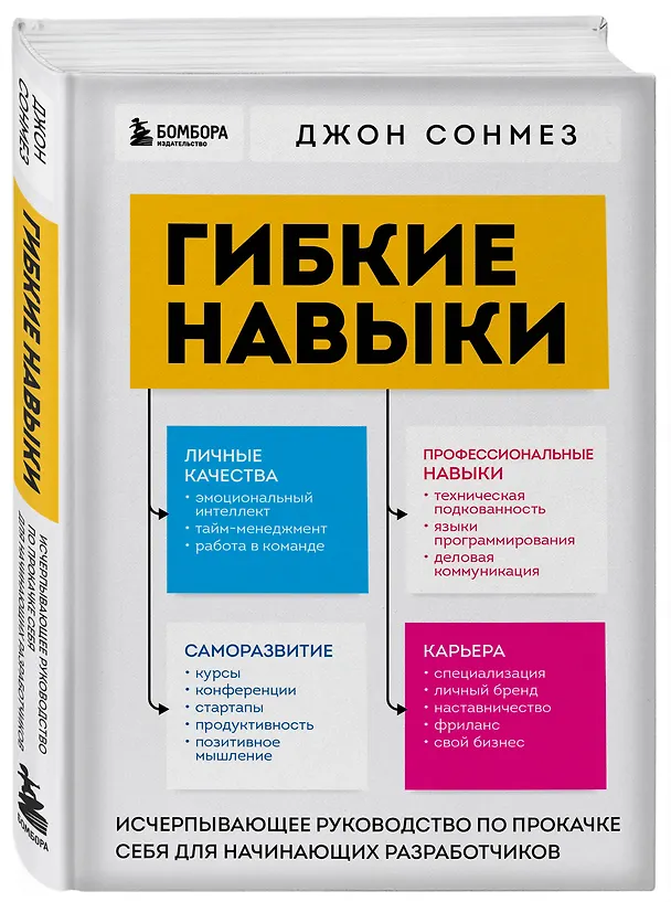 Книга Гибкие навыки. Исчерпывающее руководство по прокачке себя для начинающих разработчиков (Джон Сонмез) — 4