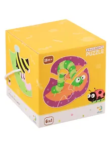 Пазл 2-3-4 элемента Dodo Насекомые